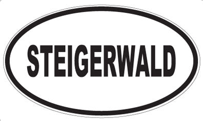 STEIGERWALD - Oval Sticker