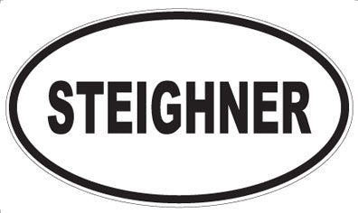 STEIGHNER - Oval Sticker