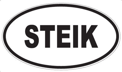 STEIK - Oval Magnet