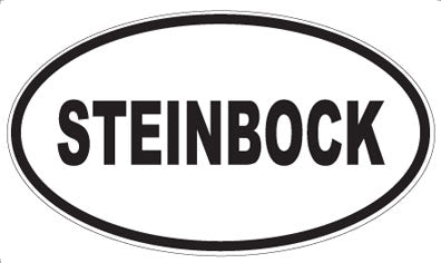 STEINBOCK - Oval Sticker
