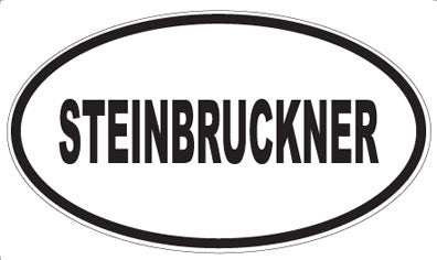 STEINBRUCKNER - Oval Sticker