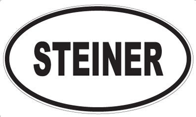 STEINER - Oval Sticker
