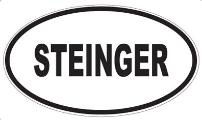 STEINGER - Oval Sticker