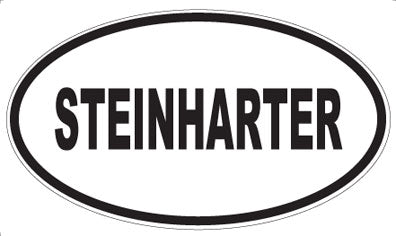 STEINHARTER - Oval Sticker