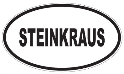 STEINKRAUS - Oval Magnet