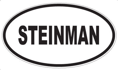 STEINMAN - Oval Magnet