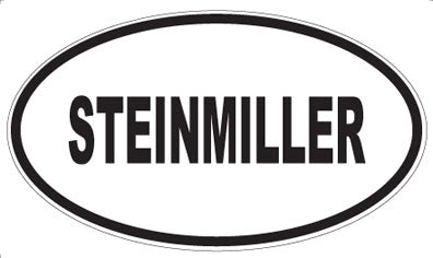STEINMILLER - Oval Magnet