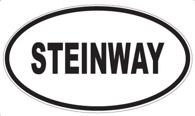 STEINWAY - Oval Sticker
