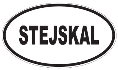 STEJSKAL - Oval Sticker