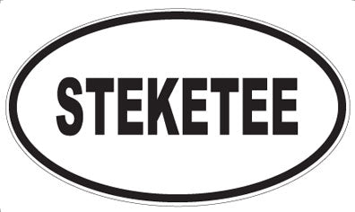 STEKETEE - Oval Sticker