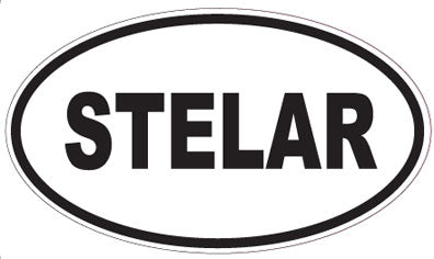 STELAR - Oval Sticker