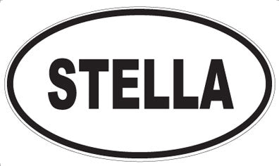 STELLA - Oval Sticker