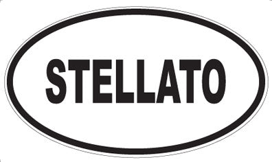STELLATO - Oval Sticker