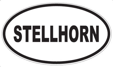 STELLHORN - Oval Sticker