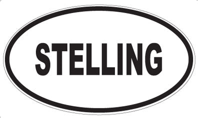 STELLING - Oval Sticker