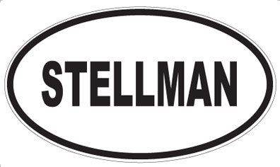 STELLMAN - Oval Magnet