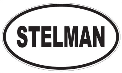 STELMAN - Oval Sticker