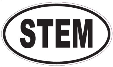 STEM - Oval Sticker