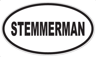 STEMMERMAN - Oval Sticker