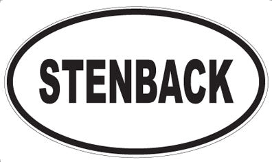 STENBACK - Oval Magnet