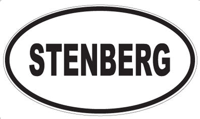 STENBERG - Oval Sticker