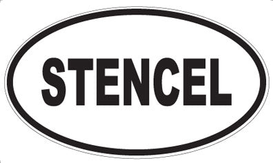 STENCEL - Oval Magnet