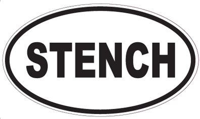 STENCH - Oval Sticker