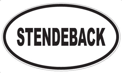 STENDEBACK - Oval Sticker
