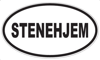 STENEHJEM - Oval Sticker