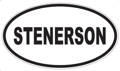 STENERSON - Oval Sticker