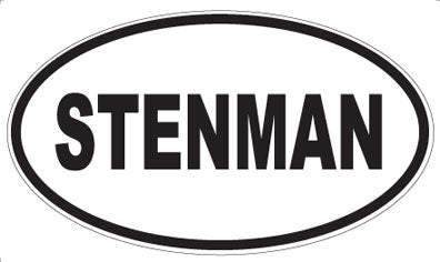 STENMAN - Oval Sticker