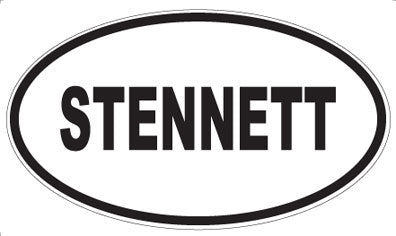 STENNETT - Oval Sticker