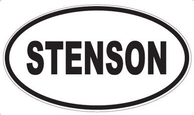 STENSON - Oval Sticker