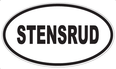 STENSRUD - Oval Sticker