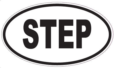 STEP - Oval Sticker