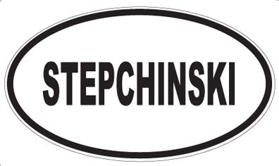 STEPCHINSKI - Oval Sticker