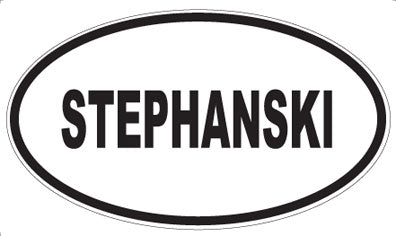 STEPHANSKI - Oval Magnet