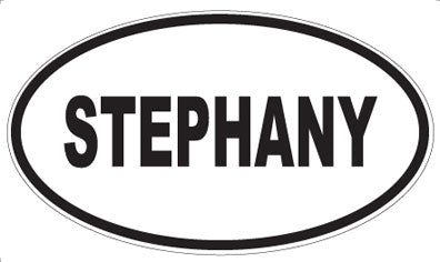 STEPHANY - Oval Sticker