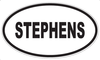 STEPHENS - Oval Sticker