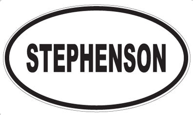 STEPHENSON - Oval Magnet