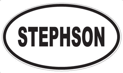 STEPHSON - Oval Sticker
