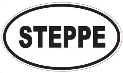 STEPPE - Oval Sticker