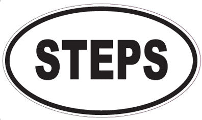 STEPS - Oval Magnet