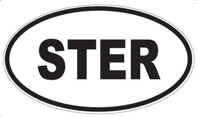STER - Oval Sticker