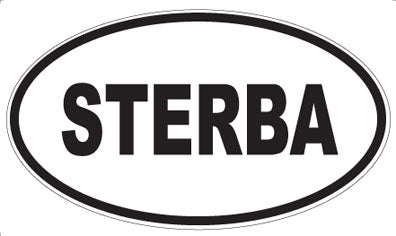 STERBA - Oval Sticker