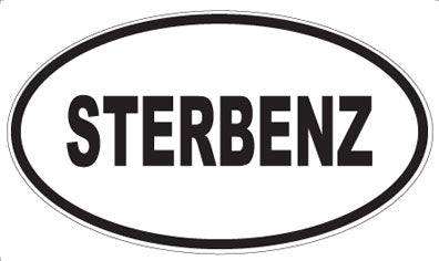 STERBENZ - Oval Magnet