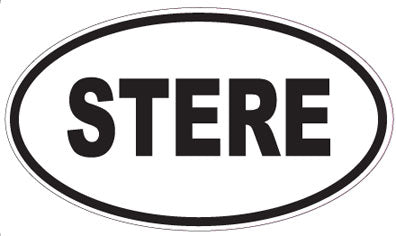 STERE - Oval Sticker