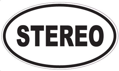 STEREO - Oval Sticker