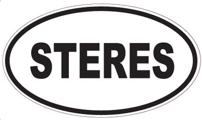 STERES - Oval Sticker
