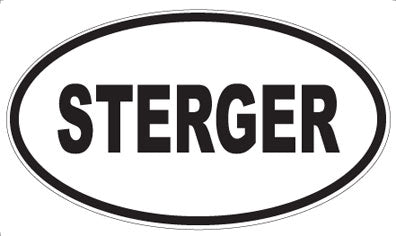 STERGER - Oval Sticker